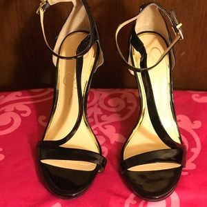 Jessica Simpson Patent Leather Sandal Heels
